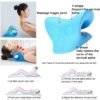 Neck Stretcher for Pain Relief, & Shoulder Relaxer Cervical Traction Device Pillow Muscle Relax, Spine Alignment Acupressure Chiropractic, foam