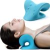 Neck Stretcher for Pain Relief, & Shoulder Relaxer Cervical Traction Device Pillow Muscle Relax, Spine Alignment Acupressure Chiropractic, foam