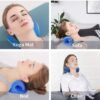 Neck Stretcher for Pain Relief, & Shoulder Relaxer Cervical Traction Device Pillow Muscle Relax, Spine Alignment Acupressure Chiropractic, foam